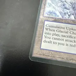 MTG Glacial Chasm ICE English Card 1st Edition Used - Image 4