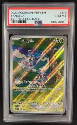 PSA 10 Tangela 178/165 Illustration Rare Scarlet Violet 151 Pokemon Graded Card - Image 1