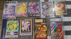 Pokemon TCG - 9 cards (2 Graded) - Image 1