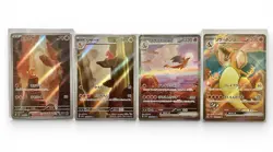 JP SV2a Pokemon 151 Charmander 168/Charmeleon 169/Charizard SAR 201/165 Card Set - Image 1