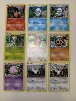 Pokemon TCG 2011 McDonald’s Confetti Holo Promo Lot Of 9 Oshowatt Tepig Snivy - Image 2