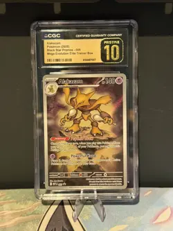 Pokemon CGC Pristine No PSA 10 Alakazam Promo MEP 009 Mega Evolution ETB - Image 3