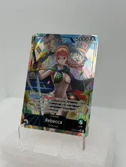 One Piece Rebecca OP04-039 Leader Alt Art Kingdoms Of Intrigue AA NM - Image 1