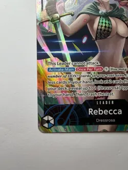 One Piece Rebecca OP04-039 Leader Alt Art Kingdoms Of Intrigue AA NM - Image 4