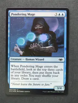 Pondering Mage Foil - Mtg Magic Cards #M3 - Image 1
