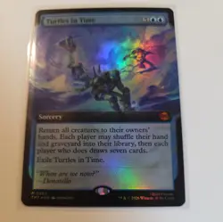 Turtles in Time - Foil - Extended Art - MTG - TMNT - TMT - NM - 0263 - Ships now - Image 1