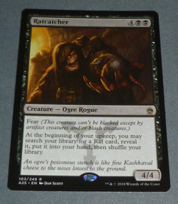 MTG Ratcatcher - Masters 25 Magic (103/249) Black Oge Rogue Rare - Image 1