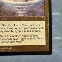 Lotus Petal - Tempest - Magic The Gathering - Vintage 1997 - Image 4