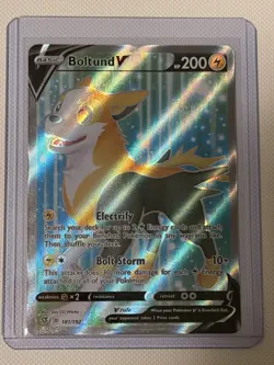 Boltund V 181/192 Rebel Clash Full Art Ultra Rare Holo Pokemon Card NM - Image 1