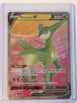 Pokemon TCG Virizion V 164/189 Full Art Sword & Shield Astral Radiance NM - Image 1