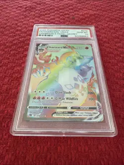 2020 POKEMON SWSH CHAMP'S PATH SECRET FULL ART/CHARIZARD #074 VMAX PSA 10 - Image 3