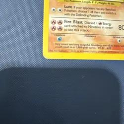 Pokemon Holofoil Base Set Ninetales 12/102 Heavily Played - Image 2
