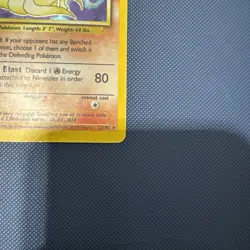 Pokemon Holofoil Base Set Ninetales 12/102 Heavily Played - Image 3