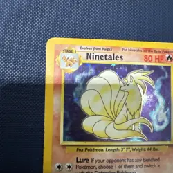 Pokemon Holofoil Base Set Ninetales 12/102 Heavily Played - Image 5