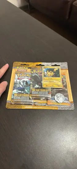 Pokemon HeartGold SoulSilver Booster Promo Pikachu Lugia 3 Packs Coin English - Image 1