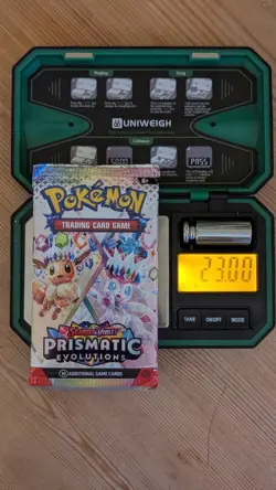 HEAVY 23G Prismatic Evolutions Booster Pack Pokemon - Sealed- Holo ChanceU - Image 1
