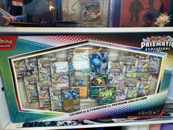 Pokemon Prismatic Evolutions Lucario ex & Tyranitar ex Premium Collection Box X2 - Image 1