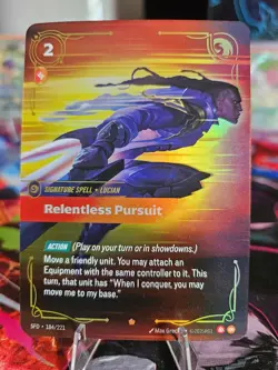 Near Mint Riftbound Spiritforged Foil Relentless Pursuit 184/221 +29 BONUS CARDS - Image 1