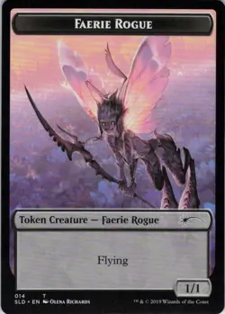 MTG Faerie Rogue Token (14) | NM | Secret Lair Bitterblossom Dreams {SLD} - Image 1