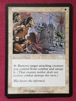 Magic The Gathering EXODUS RECONNAISSANCE white card MTG - Image 1