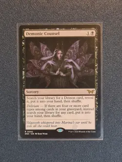 MTG Demonic Counsel - Duskmourn: House of Horror - DSK - NM+ Condition - Image 1