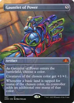Gauntlet of Power (Borderless Alternate Art) [Dominaria Remastered] Near Mint - Image 1