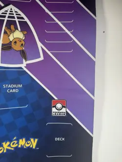 Official Pokemon League TCG Two Player Play Mat Double Playmat | Pikachu & Eevee - Image 5