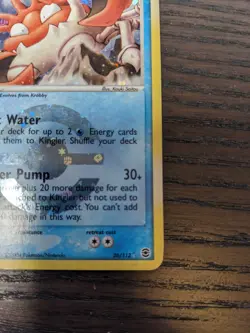 Pokemon Kingler Holo - FireRed & LeafGreen - 26/112 - Image 3