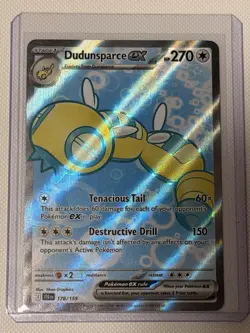 Pokemon Dudunsparce ex 178/159 Journey Together Ultra Rare Full Art Holo NM - Image 1