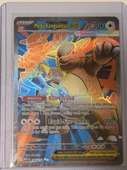 Pokemon Mega Kangaskhan EX Ultra Rare Full Art Holo 164/132 Me01: Mega Evolution - Image 1