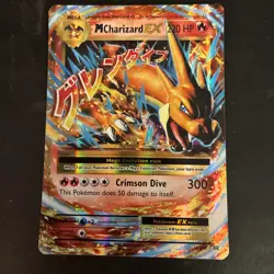 2016 Pokemon XY Evolutions Mega M Charizard EX 13/108 Ultra Rare - Image 1