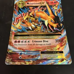 2016 Pokemon XY Evolutions Mega M Charizard EX 13/108 Ultra Rare - Image 2