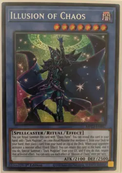YuGiOh Illusion of Chaos Secret Rare 1st Edition MP23-EN017 - Image 1