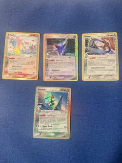 Pokemon EX Delta Species Holo Cards - Kingdra, Beedrill, Espeon, Deoxys - Image 1
