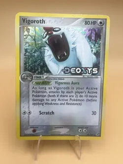 Pokemon Card - Vigoroth Stamped Deoxys 50/107 Reverse Holo - MP - Image 1