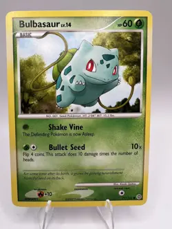 Pokemon Secret Wonders Common Card - Bulbasaur 77/132 - NM - Image 1