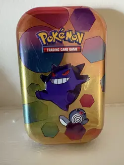 Pokemon Scarlet & Violet 151 Mini Tin Gengar Poliwag Trading Card Game 2023 - Image 1