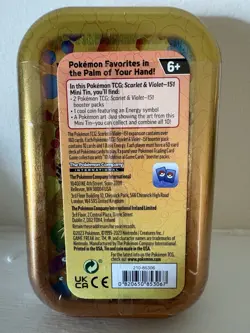 Pokemon Scarlet & Violet 151 Mini Tin Gengar Poliwag Trading Card Game 2023 - Image 2