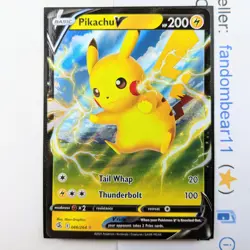 Pikachu V ULTRA RARE card 086/264 Sword & Shield Fusion Strike 2021 Pokemon TCG - Image 1