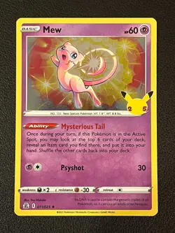 Mew Pokemon 2001 Celebrations 011/025 Holo - Image 1