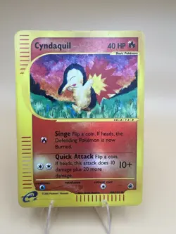 Cyndaquil Reverse Holo 104/165 Pokemon Expedition LP/MP - Image 1