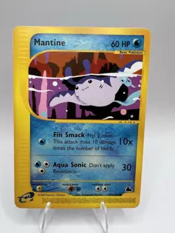 Pokemon Mantine Common Normal Skyridge 2003 077/144 LP - Image 1