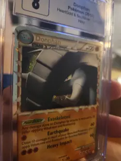 Pokemon 2010 HeartGold & SoulSilver 107/123 Holo Prime Donphan PSA CGC 8 Mint - Image 3