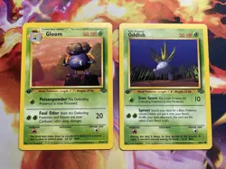 Gloom37/64 & Oddish 58/64 VINTAGE 1st Edition Jungle WoTC Pokemon TCG - Image 1
