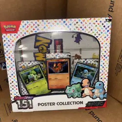 Pokemon TCG Scarlet & Violet 151 Poster Collection Box 3 Packs New Sealed(1 Box) 820650853166 - Image 1