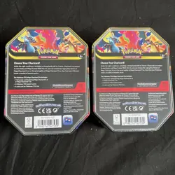 Pokemon TCG Mega Charizard X & Y Tins. BOTH TINS. Brand New & Sealed - Image 3