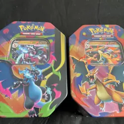 Pokemon TCG Mega Charizard X & Y Tins. BOTH TINS. Brand New & Sealed - Image 5