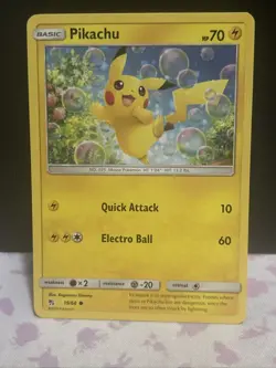Bubble Pikachu 19/68 Hidden Fates (2019) Unique Art Common Pokemon TCG NM/M - Image 1
