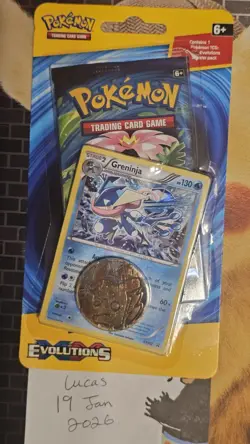 Pokemon XY Evolutions Checklane Blister Booster Pack Greninja 2016 (New Sealed) - Image 1
