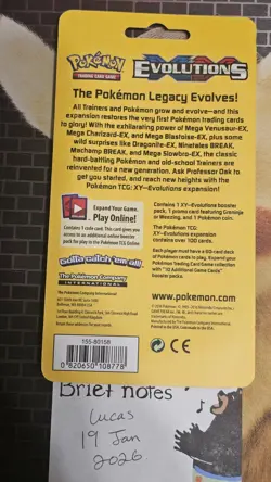 Pokemon XY Evolutions Checklane Blister Booster Pack Greninja 2016 (New Sealed) - Image 2